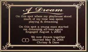 custom plaque, unique custom border 